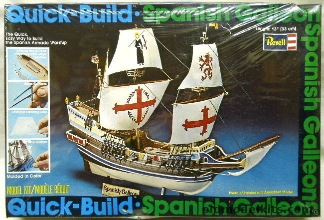 Revell Spanish Galleon Warship of the Spanish Armada 1588, H324 plastic model kit